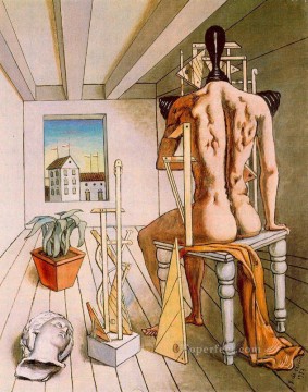 the muse of silence 1973 Giorgio de Chirico Metaphysical surrealism Oil Paintings